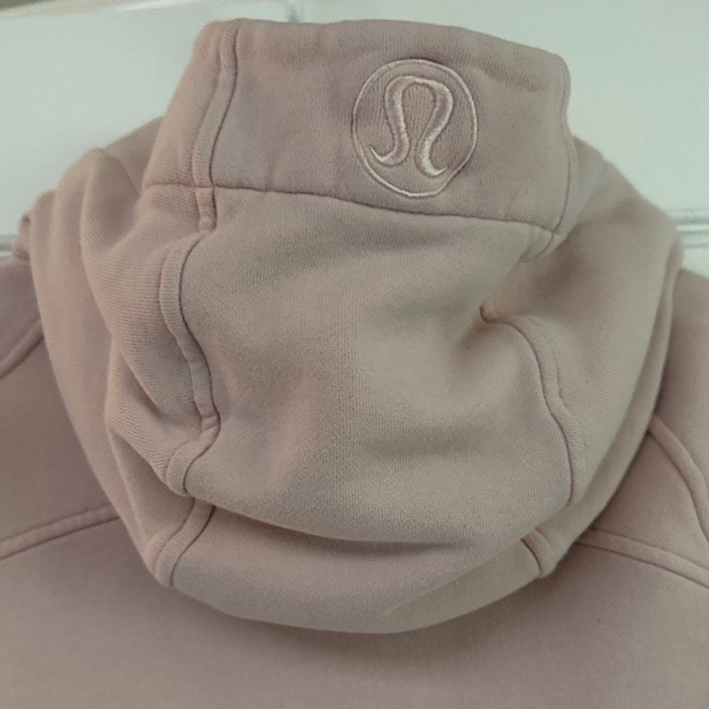 Women’s Lululemon Scuba Blush Light Pink Women's Zip Hoodie size 8 - Picture 6 of 7